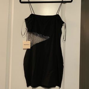 Super down size M black Mini Dress